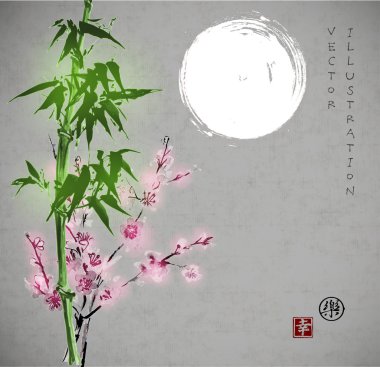  Geleneksel oryantal mürekkep boyama 