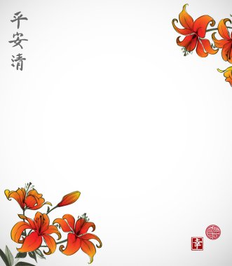 Geleneksel Zambak çiçekleri