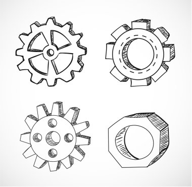 dişli tekerler skeçler
