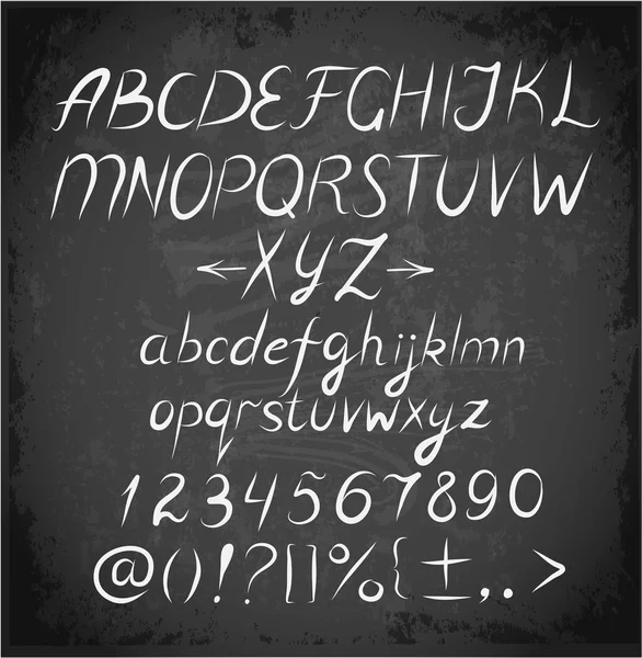 Doodle schets lettertypen — Stockvector