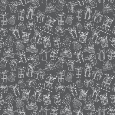 Şirin hediye kutuları ile doku.