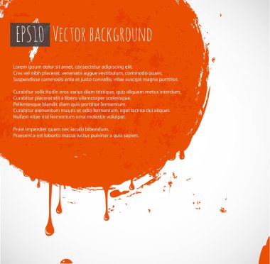 Kırmızı grunge daire