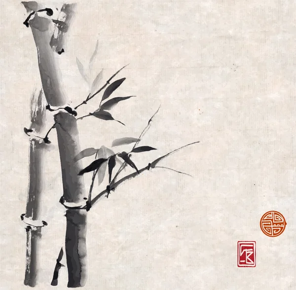 Sumi-e tarzı bambu