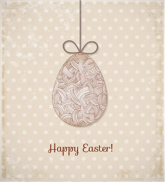 Easter card with egg — Stock Vector