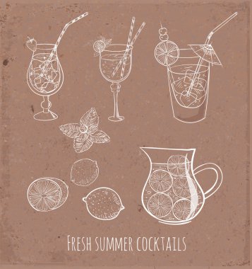 Çizimler taze limonata