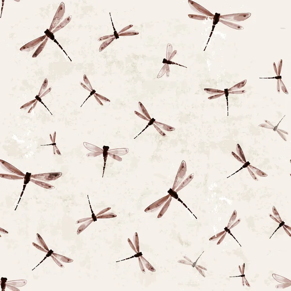 Dikişsiz arka plan kızböcekleri ile — Stok Vektör