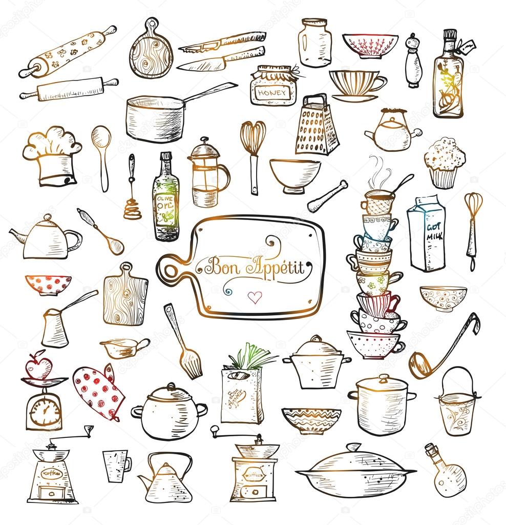 https://st2.depositphotos.com/2013817/7213/v/950/depositphotos_72133921-stock-illustration-set-of-kitchen-utensils.jpg