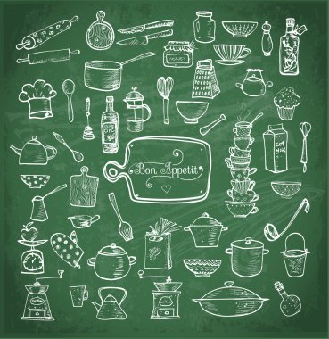 Büyük set mutfak gereçleri