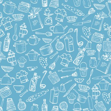 Mutfak gereçleri ile sorunsuz doku