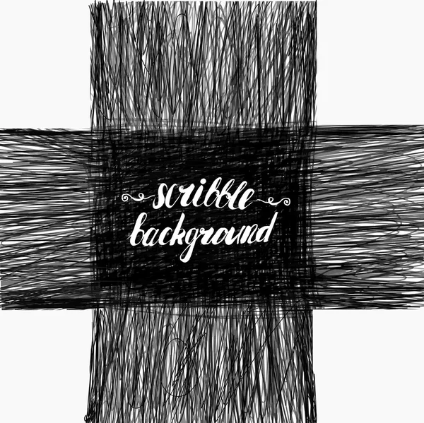 Scribble background in shape of cross — Stock vektor