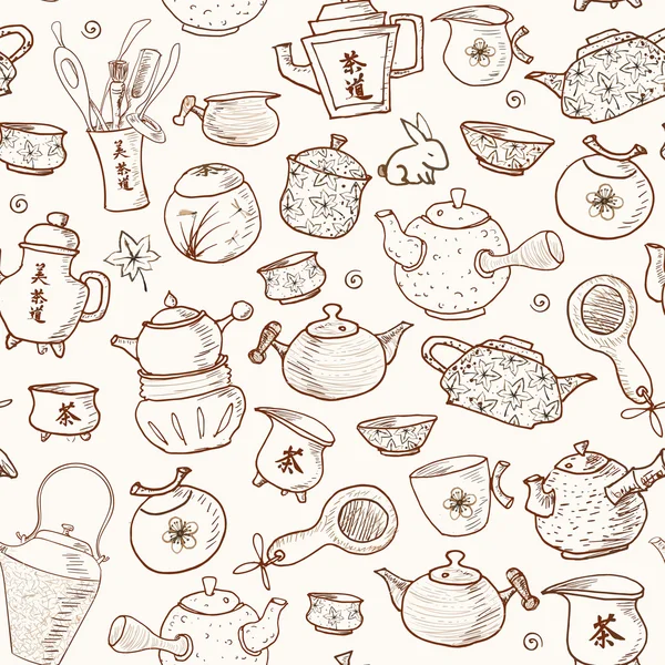Utensílios de esboço de doodle de cozinha — Vetor de Stock