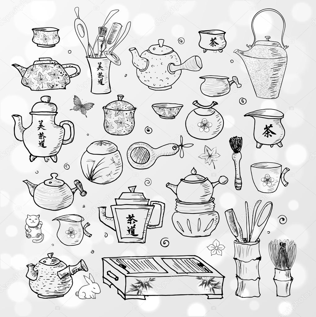 Chinese and Japanese tea objects