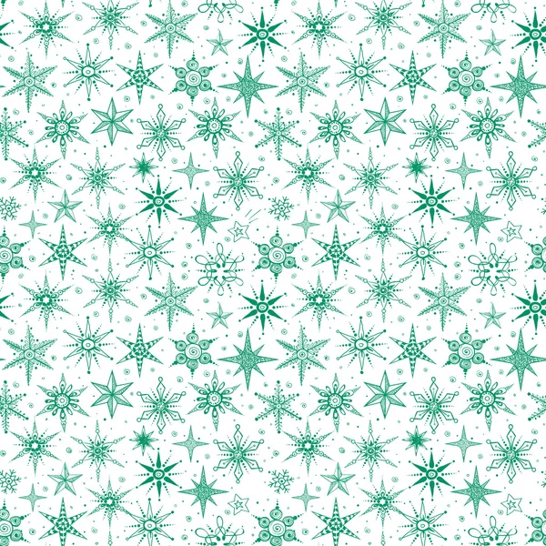 Seamless pattern with snowflakes — Stock Vector