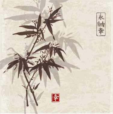 Sumi-e tarzı bambu