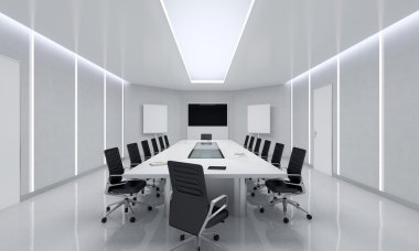 Modern toplantı odası. illüstrasyon.