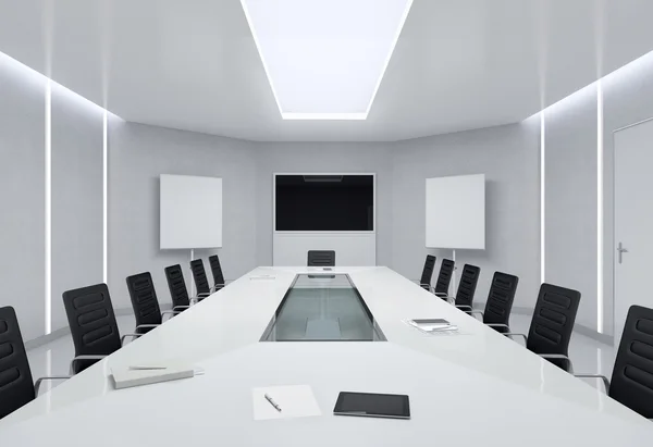 Sala de reuniões moderna. Ilustração 3d . — Fotografia de Stock