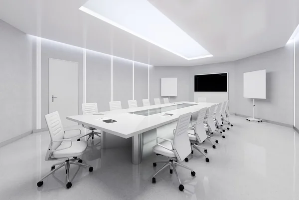 Moderní zasedací místnost. 3D obrázek. Stock Obrázky