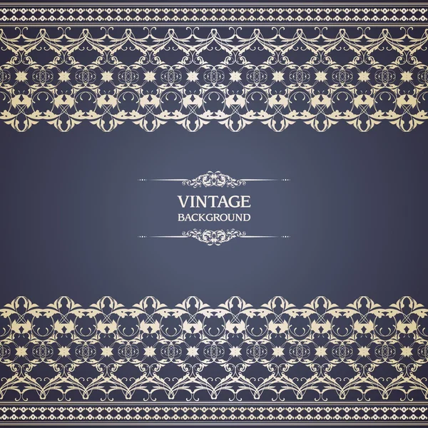 Vintage sjabloon met patroon — Stockvector