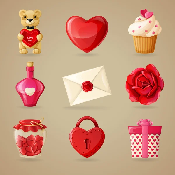 Valentine's Day design elements — Stock Vector