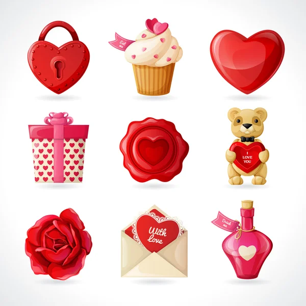 Valentine's Day design elements — Stock Vector