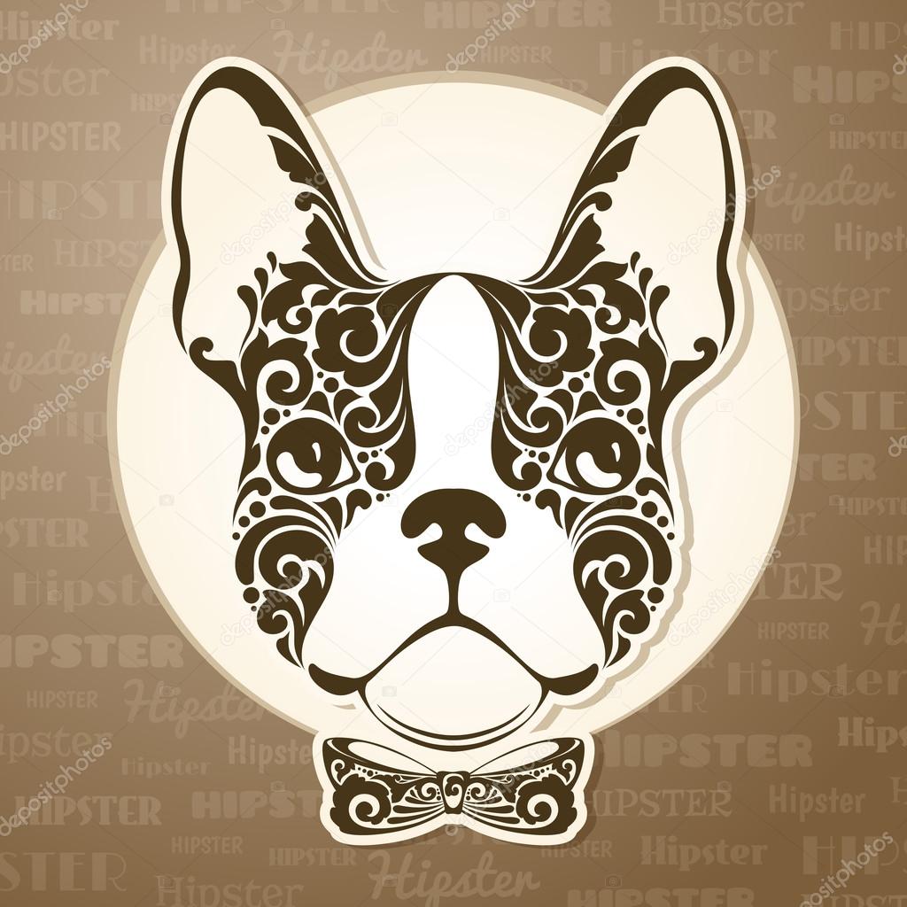 Ornamental decorative dog. French Bulldog