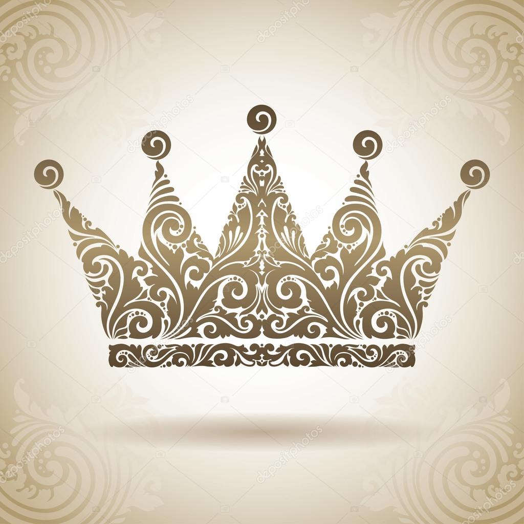 Vintage ornamental crown