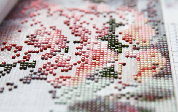 Процесс создания алмазной живописи 3d из квадратных горных хрусталей, хобби ручной работы для res