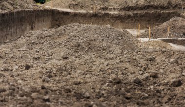 Profesyonel arkeologlar, tarihi eserleri bulmak için sahada bir çukur kazdılar.