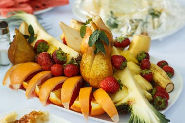 Festival Ziyafet masa meyve ile