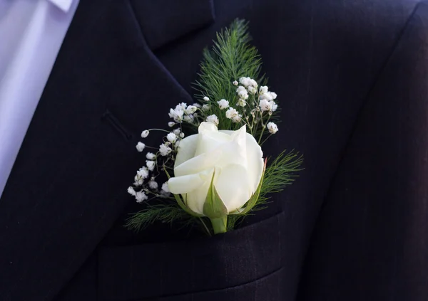 Groom's Boutonniere — Stock Photo, Image