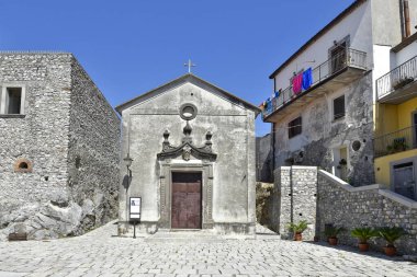 Aieta 'daki antik binalar, İtalya' nın Calabria bölgesinde bir ortaçağ kasabası..