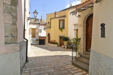 Galdo 'da San Bartolomeo' da dar bir sokak, İtalya 'nın Benevento eyaletinde bir ortaçağ köyü..