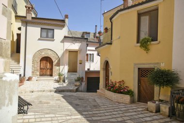 Galdo 'da San Bartolomeo' da dar bir sokak, İtalya 'nın Benevento eyaletinde bir ortaçağ köyü..