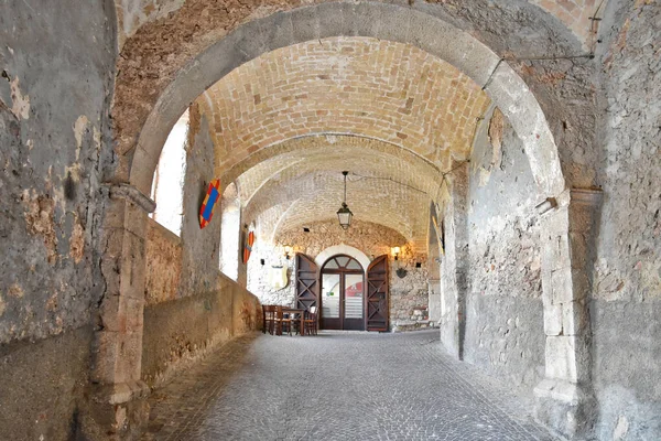 Fornelli Ιταλία 2019 Είσοδος Αψίδα Μέσα Ένα Μεσαιωνικό Χωριό Στην — Φωτογραφία Αρχείου