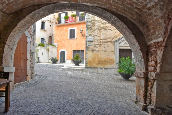 Fornelli Itálie 2019 Vstupní Oblouk Středověké Vesnici Oblasti Molise Itálie — Stock fotografie