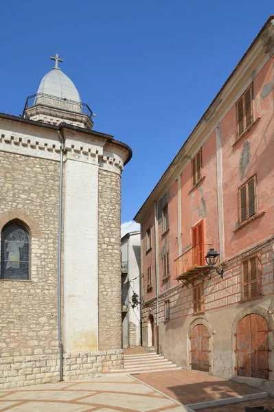 Een Smalle Straat Monteroduni Een Middeleeuws Dorp Molise Regio Italië — Stockfoto