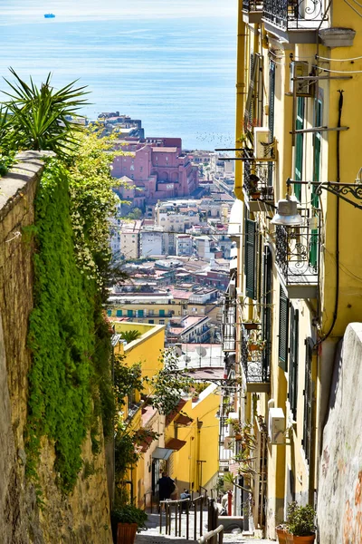 Панорама Міста Неаполь Італія — стокове фото