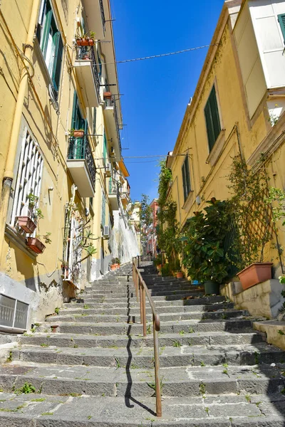 Napoli Talya Eski Bir Kasabada Bir Sokak — Stok fotoğraf