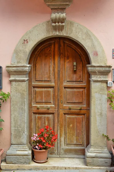 Brindisi Montagna Italy 2017 Facade Old House Rural Village Basilicata — Stock Photo, Image