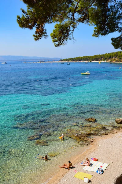 Image Côte Brac Une Île Croatie Dans Mer Adriatique — Photo