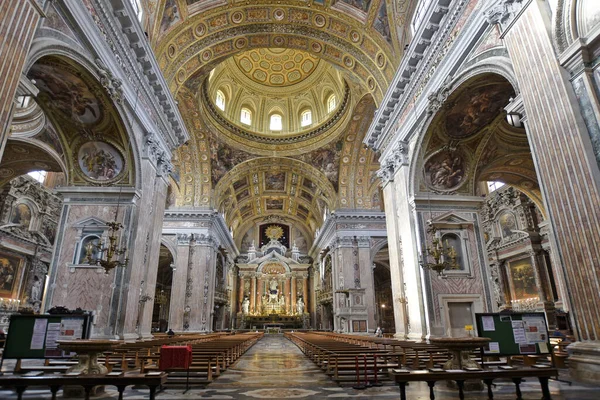 Nápoles Italia Mayo 2021 Interior Catedral Dedicada Jesús Centro Histórico — Foto de Stock