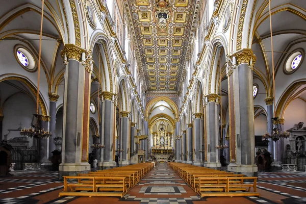 Nápoles Italia Mayo 2021 Interior Catedral Dedicada Santo Domingo Centro — Foto de Stock