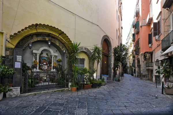 Nápoles Italia Mayo 2021 Lugar Oración Devoción Religiosa Una Calle — Foto de Stock