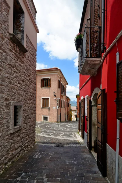 Nusco Italie Mai 2021 Une Petite Rue Parmi Les Maisons — Photo