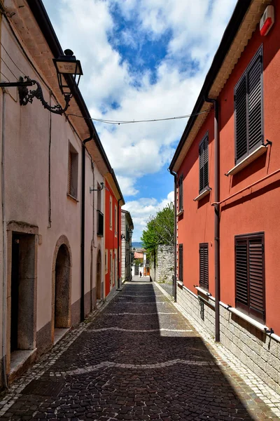 Nusco Italie Mai 2021 Une Petite Rue Parmi Les Maisons — Photo