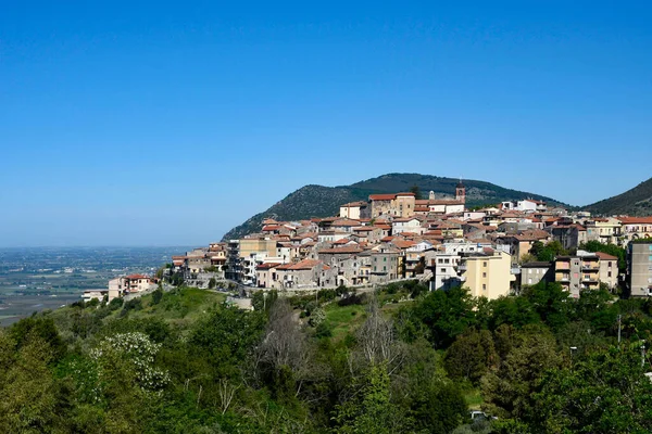 Medeltida Ett Berg Lazio Regionen Italien — Stockfoto