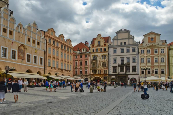 Praga República Checa 2015 Una Calle Característica Entre Los Pintorescos —  Fotos de Stock