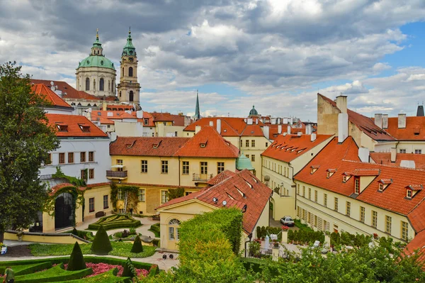 stock image Prague, Czech Republic, 07/30/2015. Panoramic view of the historic city center.