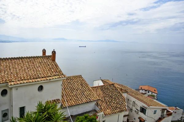 Vista Panorâmica Raito Uma Aldeia Costa Amalfi Itália — Fotografia de Stock