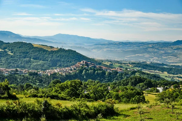 Panoramic View San Fele Old Village Basilicata Region Italy — Stock Photo, Image